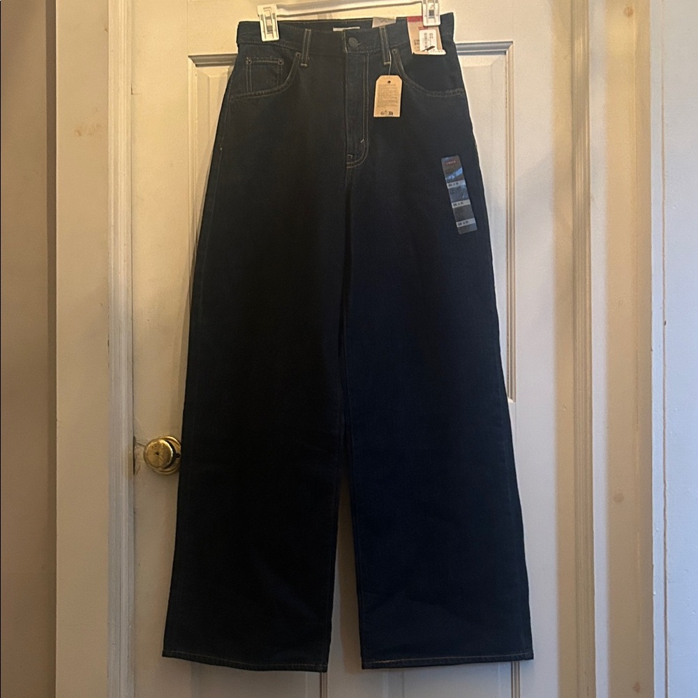 Levi's Women's Cinch Wide Leg Jeans - Dark Blue